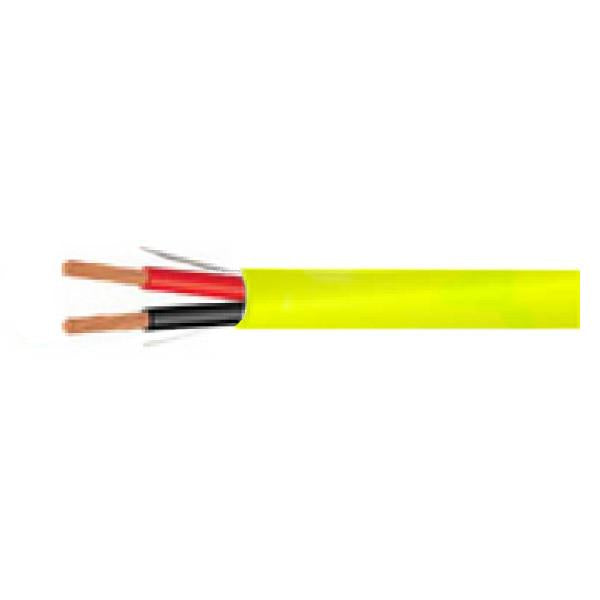 1000 ft. Stranded Shielded Alarm/Station Z Cable - 22AWG/4C - CMP Fire Rated - Yellow
